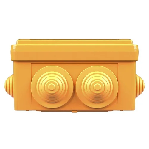 Коробка ответвительная FS 100х100х50мм 4р 450В 6А 4кв.мм с каб. вводами и клеммн. IP55 пластик. DKC