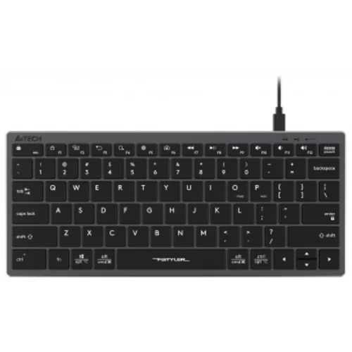 Клавиатура A4Tech Fstyler FX51 серый USB slim Multimedia (FX51 GREY)