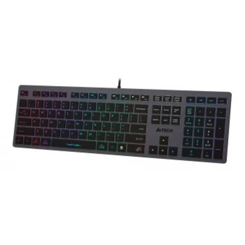 Клавиатура A4Tech Fstyler FX60 серый USB slim LED (FX60 GREY / NEON)