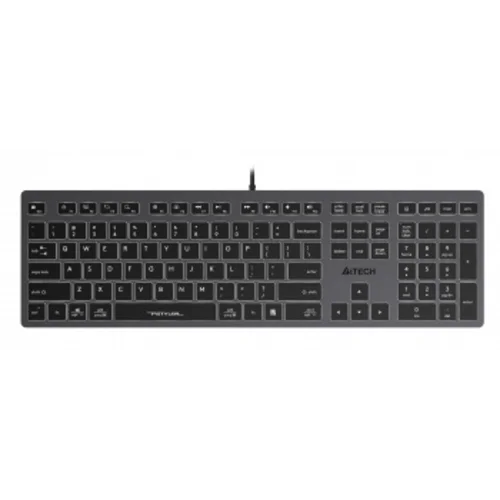 Клавиатура A4Tech Fstyler FX60 серый USB slim LED (FX60 GREY / WHITE)