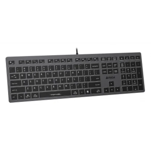 Клавиатура A4Tech Fstyler FX60 серый USB slim LED (FX60 GREY / WHITE)