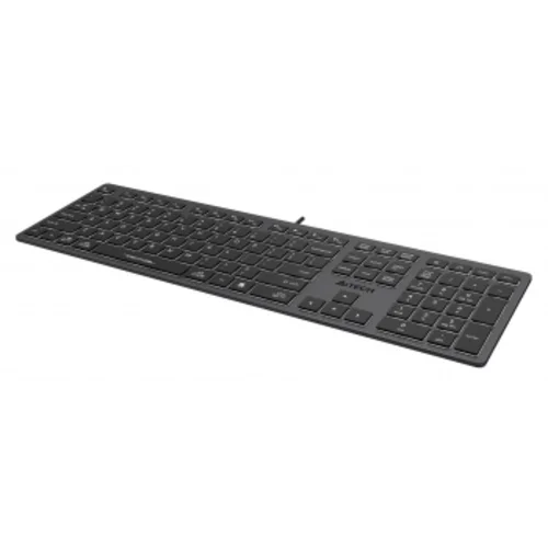 Клавиатура A4Tech Fstyler FX60 серый USB slim LED (FX60 GREY / WHITE)