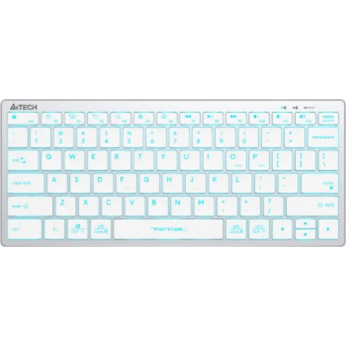 Клавиатура A4Tech Fstyler FX61 белый USB slim LED (FX61 WHITE)