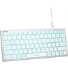 Клавиатура A4Tech Fstyler FX61 белый USB slim LED (FX61 WHITE)