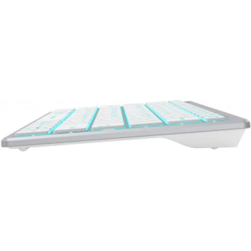Клавиатура A4Tech Fstyler FX61 белый USB slim LED (FX61 WHITE)