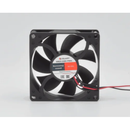 Вентилятор осевой SILART, 80 х 80 х 25, 48 VDC, подшипник качения