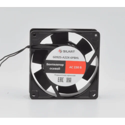 Вентилятор осевой SILART, 92 х 92 х 25, 230 VAC, подшипник качения