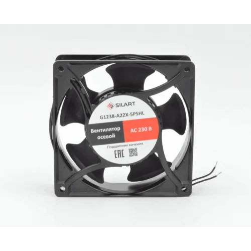 Вентилятор осевой SILART, 120x120x38, 220 VAC, подшипник скольжения