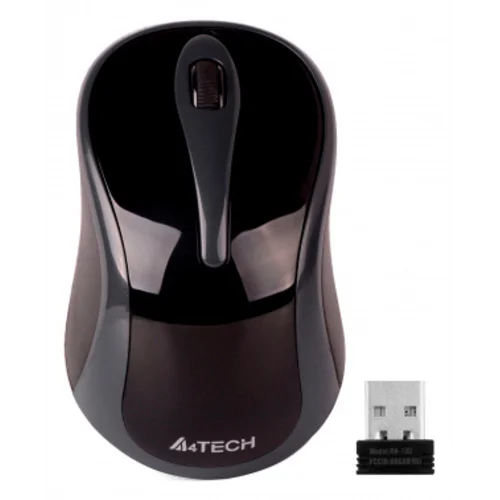 Мышь A4Tech G3-280A серый/черный оптическая (1200dpi) беспроводная USB (3but)
