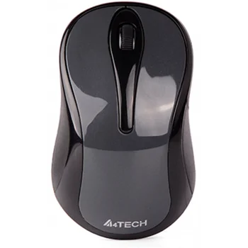 Мышь A4Tech G3-280N серый оптическая (1200dpi) беспроводная USB для ноутбука (3but)