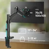 Кронштейн для мониторов Onkron G75 черный 13"-34" макс.12кг настольный поворот и наклон