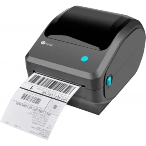 Термопринтер G&G GG-D410 203dpi 152мм/с/USB для печ.накл. черный