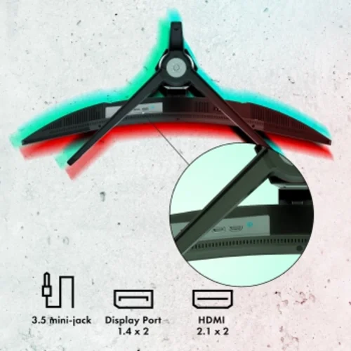 Монитор GMNG 34" Gaming GM-34C11W черный VA LED 2ms 21:9 HDMI M/M матовая HAS Piv 4000:1 300cd 178гр