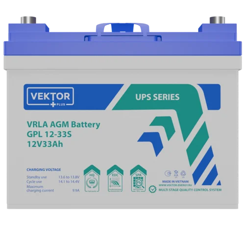 Аккумуляторная батарея VEKTOR BATTERY GPL 12-33S