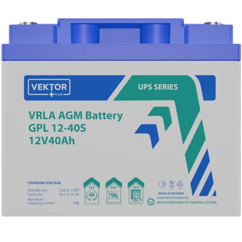 Аккумуляторная батарея VEKTOR BATTERY GPL 12-40S