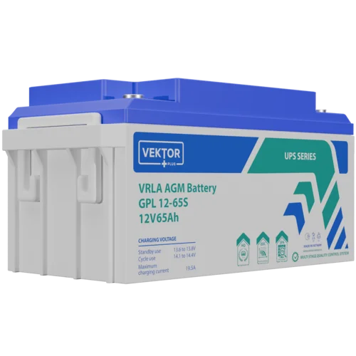 Аккумуляторная батарея VEKTOR BATTERY GPL 12-65S