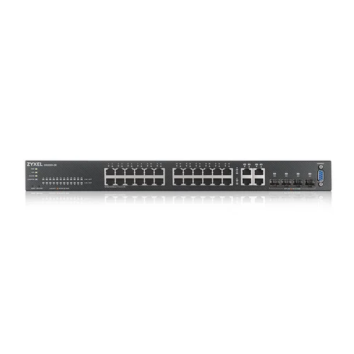 Коммутатор ZYXEL NebulaFlex Pro GS2220-28 Hybrid L2 Switch, rack 19 ", 24xGE, 4xCombo (SFP / RJ-45), silent, standalone / cloud management