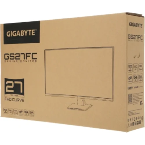 Монитор Gigabyte 27" GS27FC черный VA LED 16:9 HDMI полуматовая 3000:1 250cd 178гр/178гр 1920x1080 1