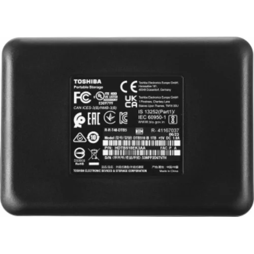 Жесткий диск Toshiba USB 3.0 1Tb HDTB510EK3AA Canvio Basics 2.5" черный