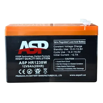 ASP Battery HR1238W (12V/9 AH) VRLA AGM