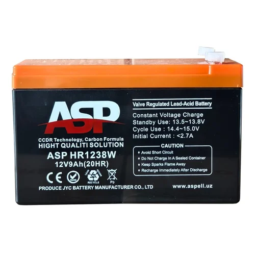 ASP Battery HR1238W (12V/9 AH) VRLA AGM