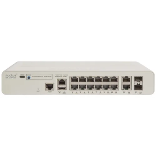 Коммутатор Ruckus Compact Switch, 12xGBE, 2xGBE uplink, 2x1G SFP uplink, 124W PoE+