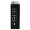 Промышленный управляемый PoE коммутатор L2+, 8 порта GE PoE 240W + 2 порта uplink GE SFP