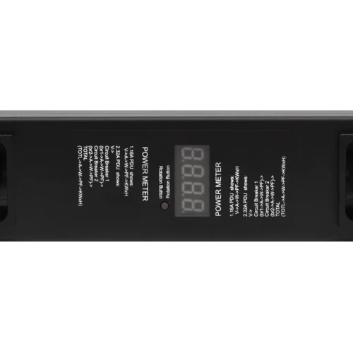 Блок розеток с функцией измерения серии IEX тип PM на 24хIEX (C13/C19), шнур питания 3м с вилкой IEC 60309 16A 1P+N+E