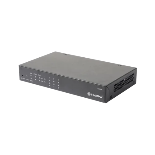 Шлюз VolP IPMATIKA, 8xFXS, 2xRJ45, MiniUSB