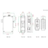Медиаконвертер Ethernet 10/100BaseTX в 100BaseFX (одномодовое оптоволокно) в металлическом корпусе, с расширенным диапазоном температур MOXA