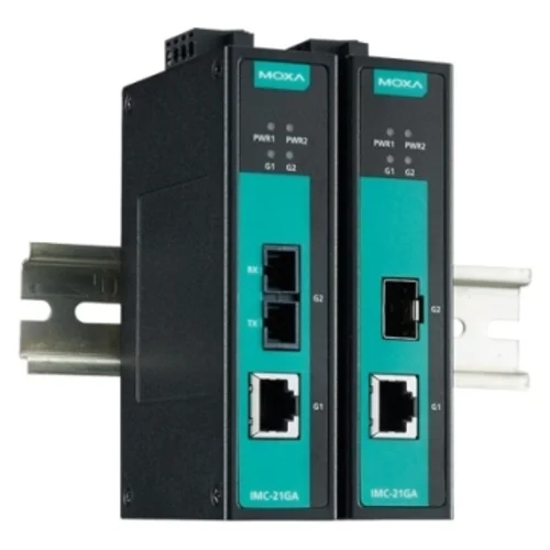 IMC-21GA-SX-SC Медиаконвертер Gigabit Ethernet 10/100/1000BaseTX в 100/1000Base SC (многомодовое оптоволокно) в металлическом корпусе
