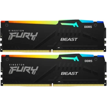 Память DDR5 2x16Gb 5200MHz Kingston KF552C40BBAK2-32 Fury Beast RGB RTL Gaming PC5-41600 CL40
