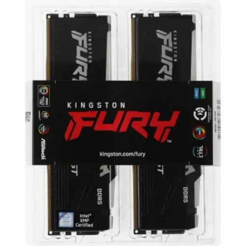 Память DDR5 2x16Gb 5200MHz Kingston KF552C40BBAK2-32 Fury Beast RGB RTL Gaming PC5-41600 CL40