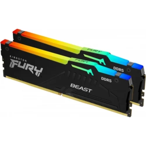 Память DDR5 2x8Gb 6000MHz Kingston KF560C36BBEAK2-16 Fury Beast RGB RTL Gaming PC5-48000