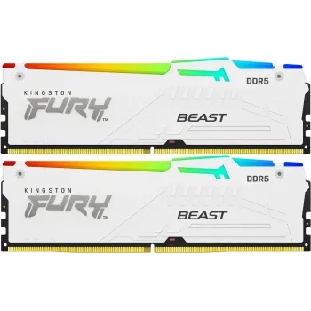 Память DDR5 2x32GB 6000MHz Kingston KF560C36BWEAK2-64 Fury Beast White Expo RGB RTL Gaming PC5-48000