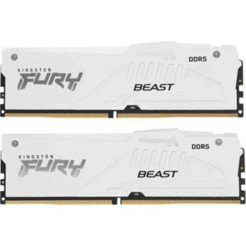 Память DDR5 2x32GB 6000MHz Kingston KF560C36BWEAK2-64 Fury Beast White Expo RGB RTL Gaming PC5-48000