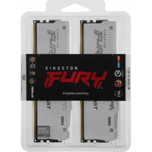 Память DDR5 2x16GB 6400MHz Kingston KF564C32BWEAK2-32 Fury Beast RGB RTL Gaming PC5-51200