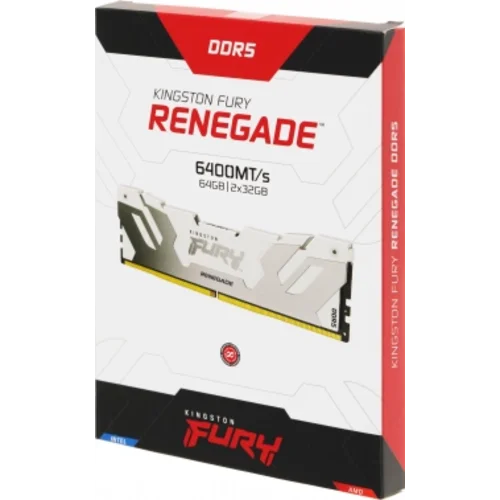 Память DDR5 2x32GB 6400MHz Kingston KF564C32RWK2-64 Fury Renegade XMP RTL Gaming PC5-51200