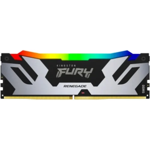 Память DDR5 24GB 7200MHz Kingston KF572C38RSA-24 Fury Renegade Silver/Black RGB RTL Gaming PC5-57600
