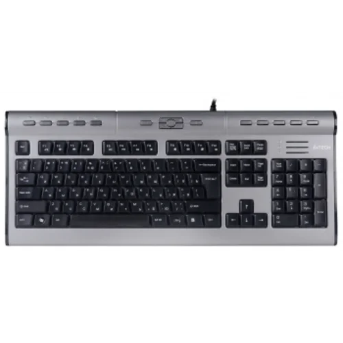 Клавиатура A4Tech KLS-7MUU серебристый/черный USB slim Multimedia