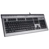 Клавиатура A4Tech KLS-7MUU серебристый/черный USB slim Multimedia
