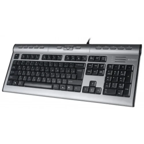 Клавиатура A4Tech KLS-7MUU серебристый/черный USB slim Multimedia