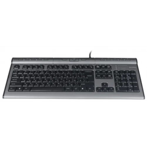 Клавиатура A4Tech KLS-7MUU серебристый/черный USB slim Multimedia