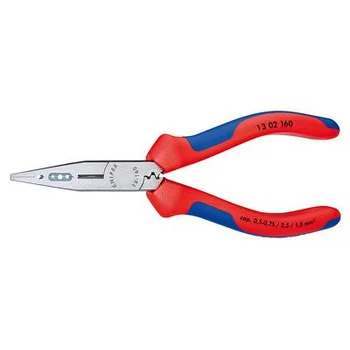Плоскогубцы для монтажа проводов (сечение кабеля 0,5-0,75/1,5/2,5 mm²) Knipex KN-1302160