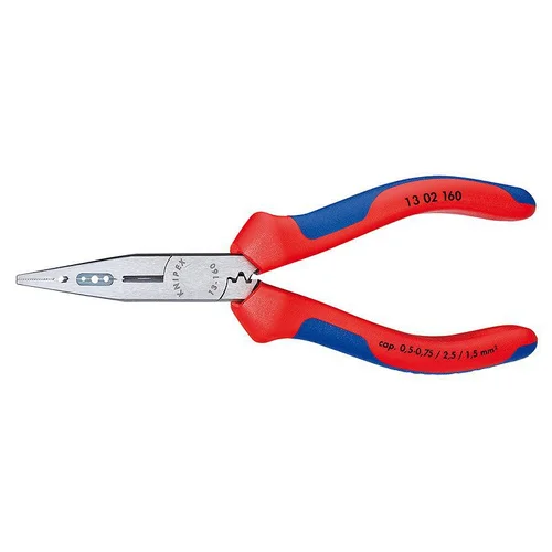 Плоскогубцы для монтажа проводов (сечение кабеля 0,5-0,75/1,5/2,5 mm²) Knipex KN-1302160