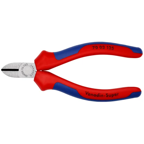 Бокорезы, рез: провол. мягк. d 3 мм, средн. d 2.3 мм, твёрд. d 1.5 мм, L-125 мм, 62 HRC, чёрн., 2-к ручки KN-7002125