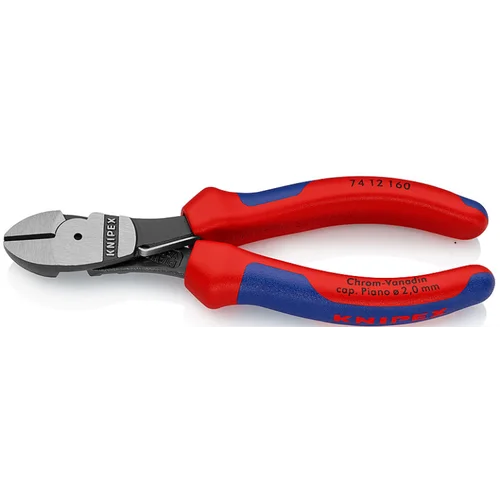 Бокорезы особой мощности пружина, рез: провол. ср. 3.4 мм, тверд. 2.5 мм,  роял. струна 2 мм, L-160 мм, черн., 2-к ручки