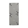 Блок ОП 2 розетки вертик. INDUSTRIAL с заземл. IP54 сер. Kranz KR-78-0615