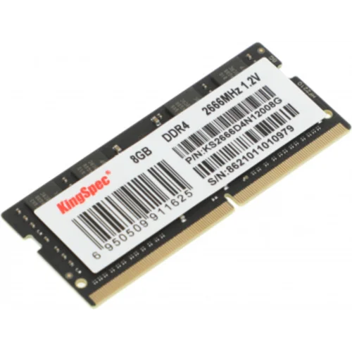 Память DDR4 8GB 2666MHz Kingspec KS2666D4N12008G RTL PC4-21300 SO-DIMM 260-pin 1.2В single rank Ret