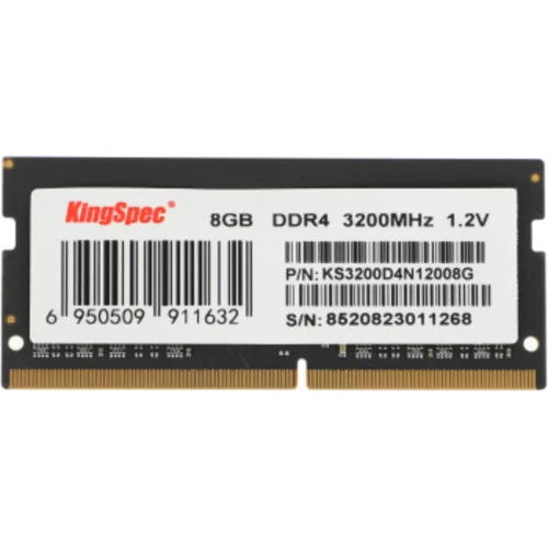 Память DDR4 8GB 3200MHz Kingspec KS3200D4N12008G RTL PC4-25600 SO-DIMM 260-pin 1.2В single rank Ret